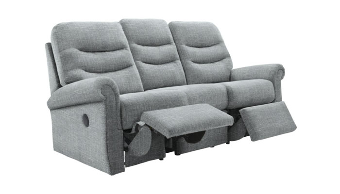 G Plan Holmes Fabric 3 Seater Sofa Manual Double Recliner