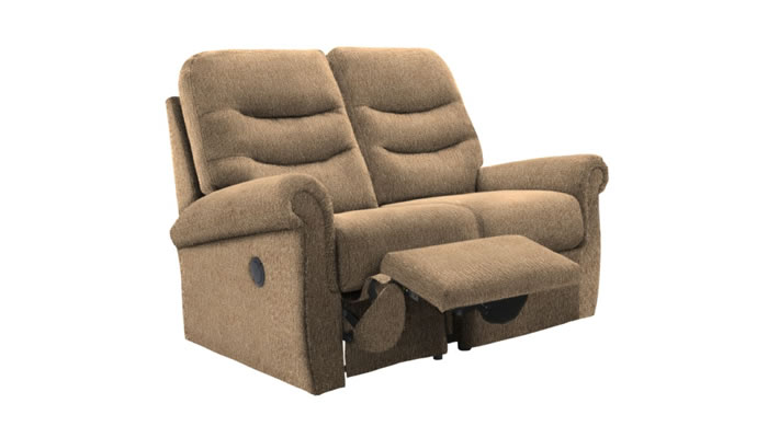 G Plan Holmes Fabric 2 Seater Sofa Powered Single Recliner