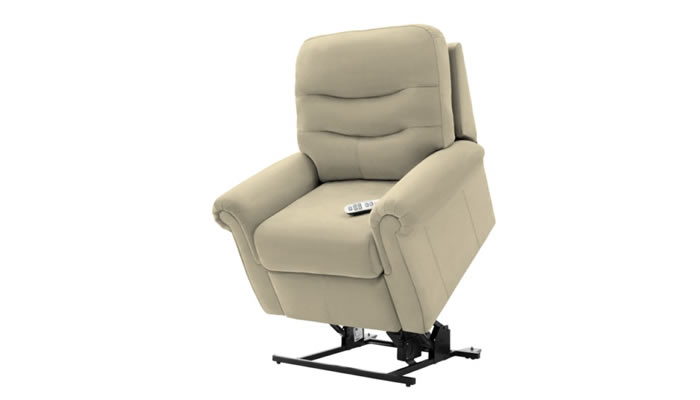 G Plan Holmes Leather Small Chair Dual Elevate Riser Recliner