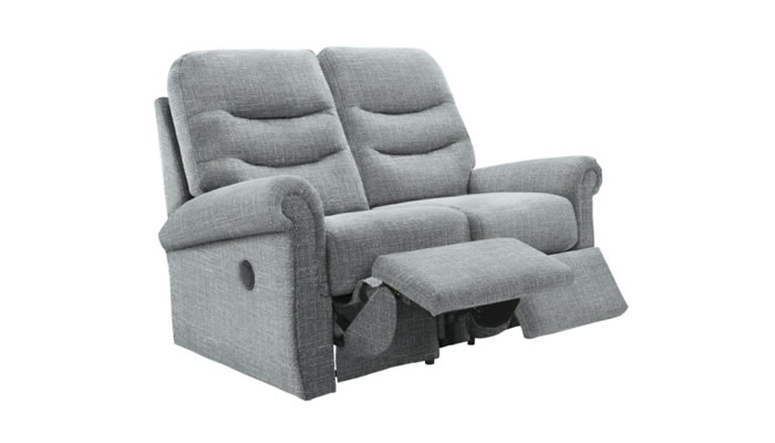 G Plan Holmes Fabric 2 Seater Sofa Manual Double Recliner